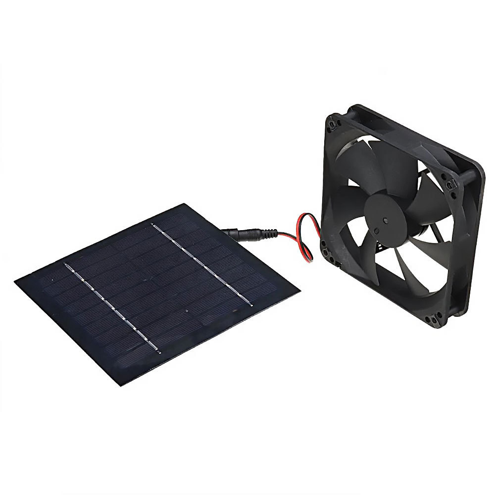 New Solar Panel Powered Fan Mini Ventilation Greenhouse Pet Dog Chicken House ventilation roof exhaust fan for Air Exhausting