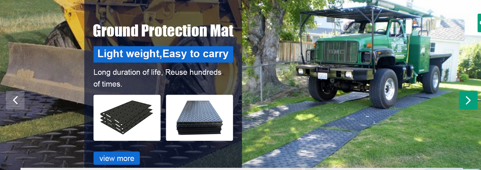 Hdpe Light Duty Ground Protection Mat Flooring Mats High Density Polyethylene Pe Construction100% Virgin Hdpe