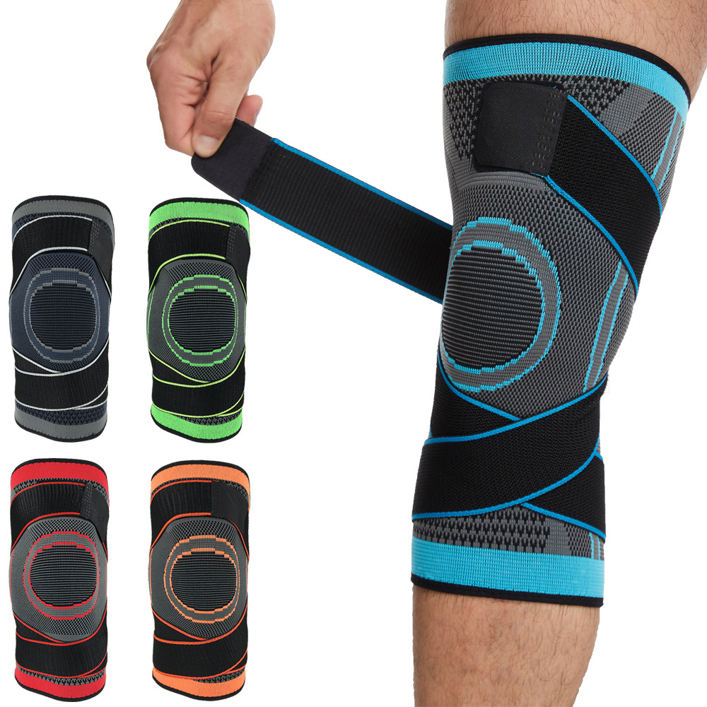 High Elastic Compression Knee Sleeve knee straps support knitted Nylon Knee wrap Brace