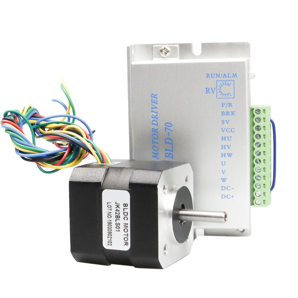 42BLS01 42 Series small size 24v 26W brushless dc motor high speed 4000rpm 8poles hall sensor micro bldc motor with BLD70 driver