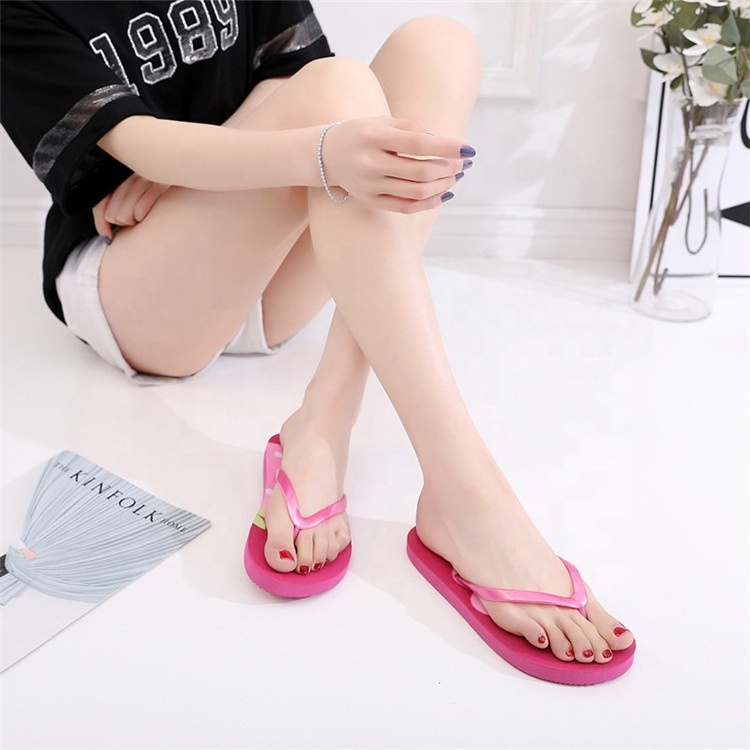 2021 Summer Children Shoes and Sandals Beach Flat Shoes Non-slip Flip Flops Kids Bedroom Slippers