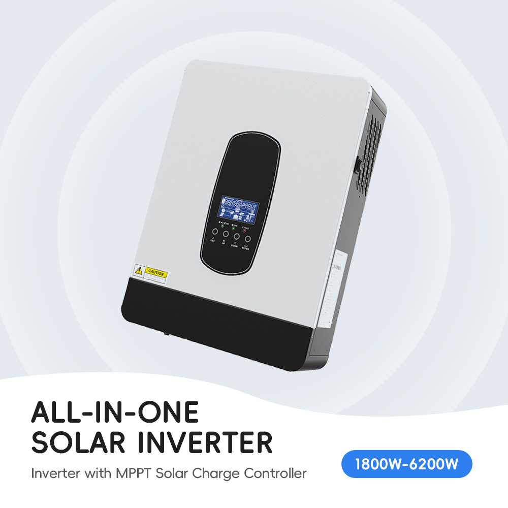 2200W 12V Off Grid Solar Hybrid Inverter 2kw AC230V Pure Sine Wave with 60A MPPT Charge Controller Solar Inverter