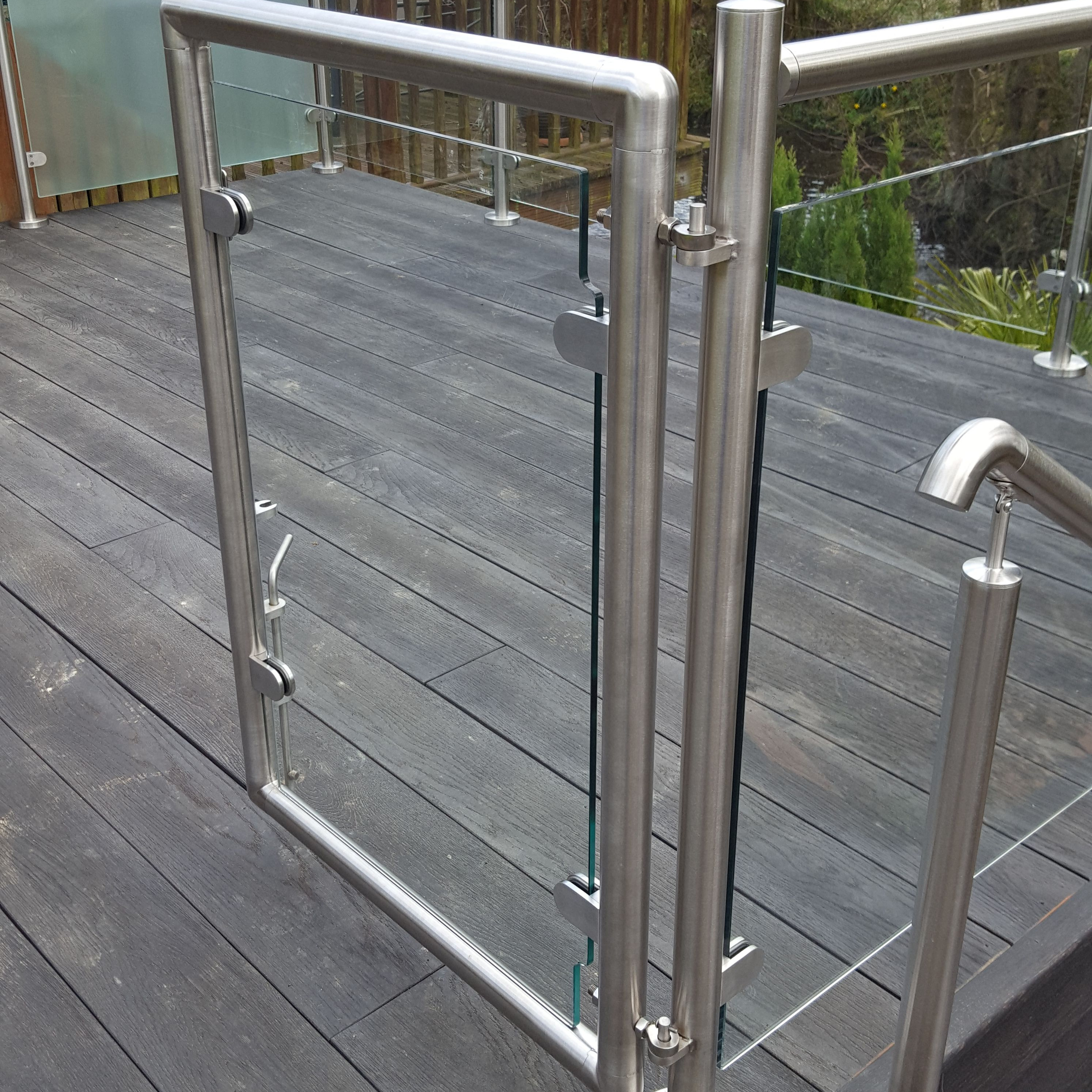 Outdoor Indoor decorative Balustrade glass railing Stainless Steel Balustrade Top Mounted side mounted Handrail