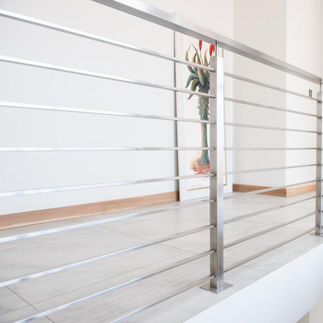 Pipe Railing Designs Rod Lower Prices Iron Balustrade Balcony Handrail Stainless Steel Railing Modern DB-B5242 DBM for Outdoor