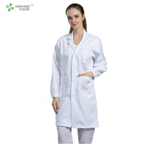 Medical Hospital Staff unisex gender thicker cotton lab coat Nurse white clothing uniform smock