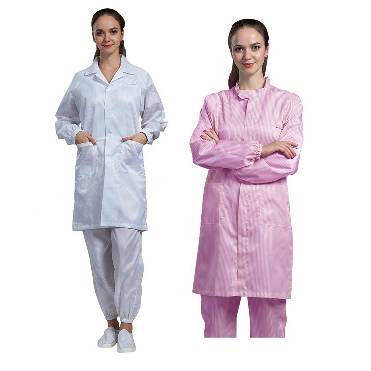 H-1125 Cleanroom smock antistatic sterile lab coat esd gown