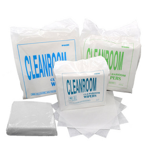 Wholesale Sealed clean microfiber Cleanroom Wiping Cloth Cleanroom Wipers Polyester Wiper clean room wiper With Laser Cut