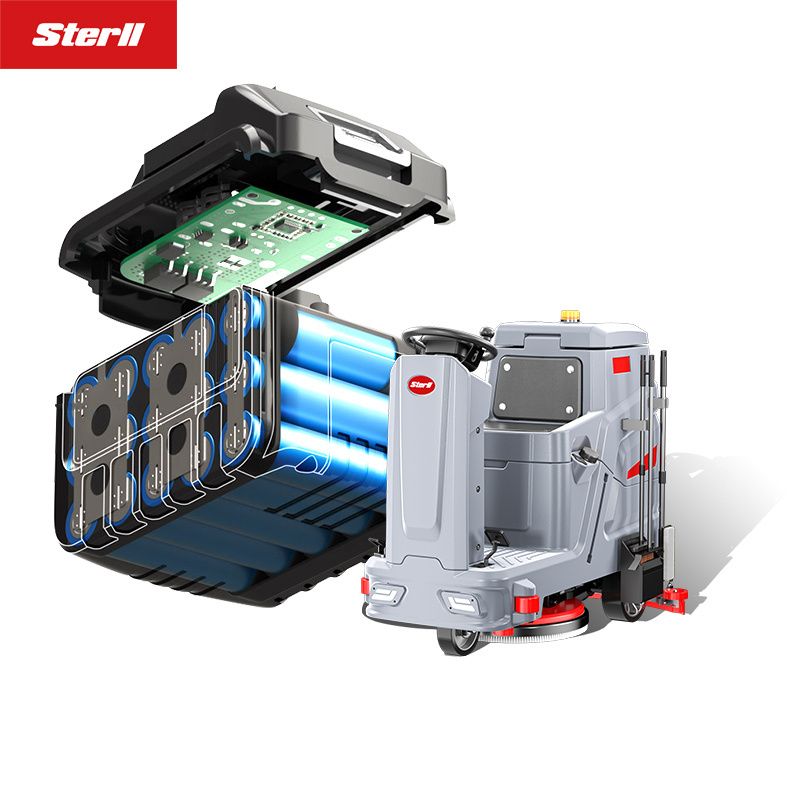 Sterll SX560 Factory Electric Commercial floor paint marble cement floor Ride on Floor Scrubber