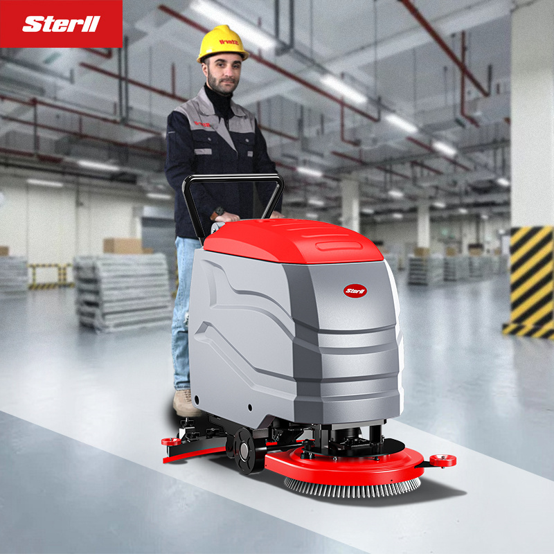 Sterll SX500 High-efficiency Electric Floor Scrubber Multi-floor Availability Cleaning Machine Hand Push Floor Scrubber