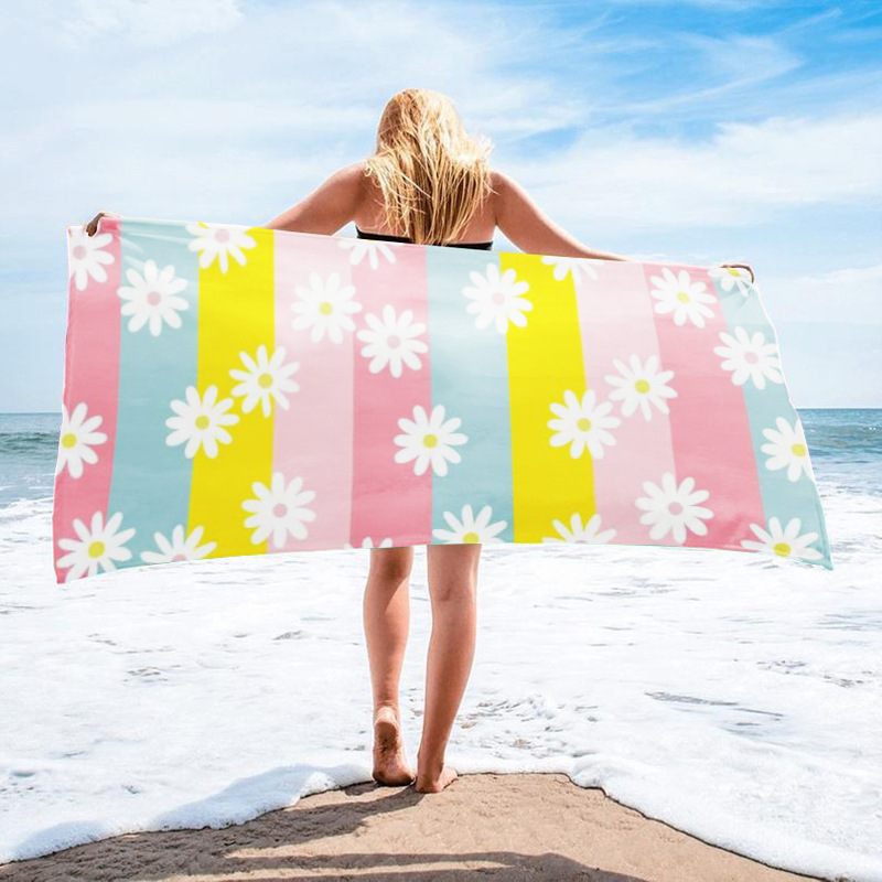 Microfiber Fabrics Children Lounge Chair Beach Towel Beach Towels Thin Bulk Beach Towels