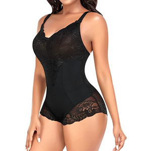 Women Butt Lifter Bodysuit Waist Shaper V-neck Backless corset Body Shaper Slim With chest padded bra