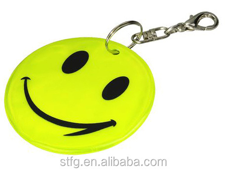 reflective PVC promotional gift keychain