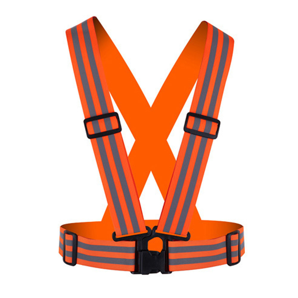 light weight easy adjustable high visibility reflective vest strap