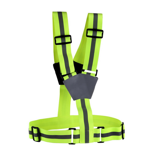 light weight easy adjustable high visibility reflective vest strap