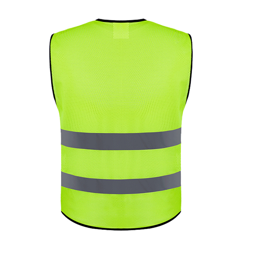 high quality custom printed orange safety vest for women