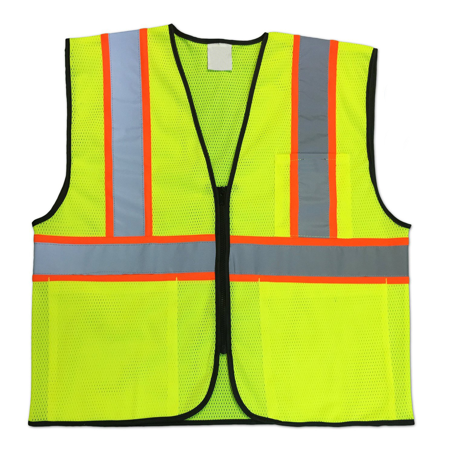 China airport construction mesh class 3 reflective high visibility traffic warning road safety vest for custom