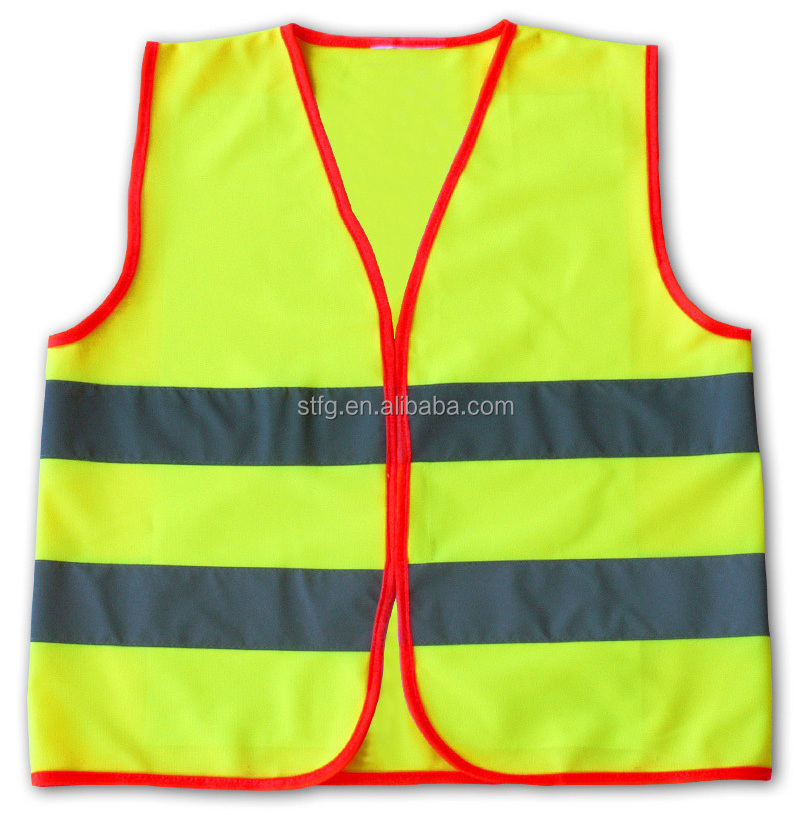 blue fluorescent Safety security Vest for kids