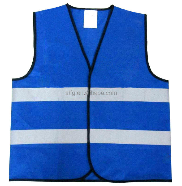 blue fluorescent Safety security Vest for kids