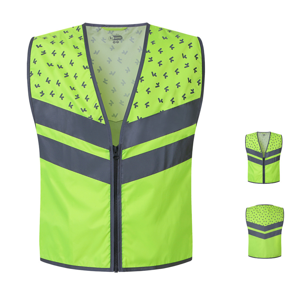 fashion design children's bicycle reflective  breathable waistcoat vest