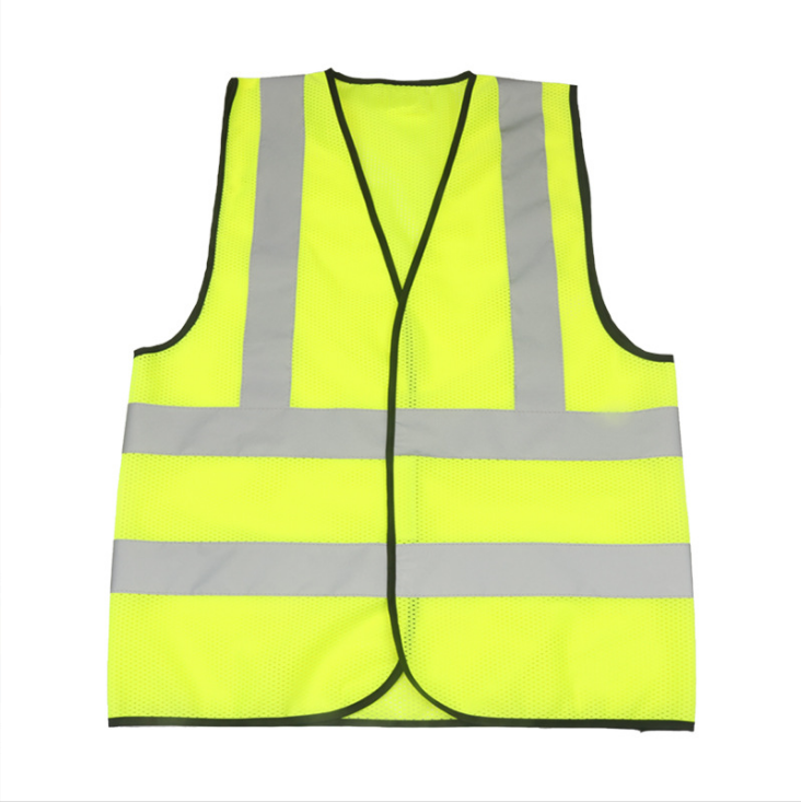 wholesale 100% polyester safety vest orange yellow reflective