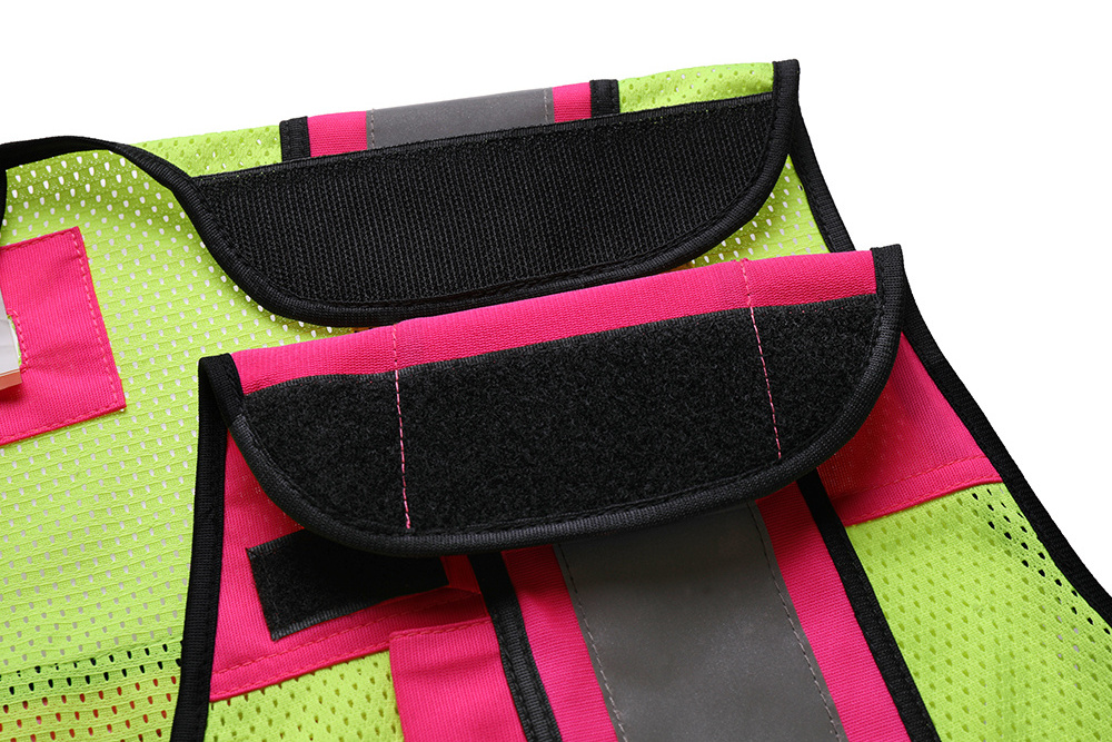 5 point breakaway female safety vest customized with logo