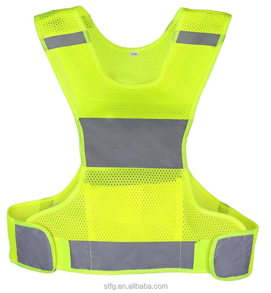 hot style breathable mesh reflective jogging vest night running vest