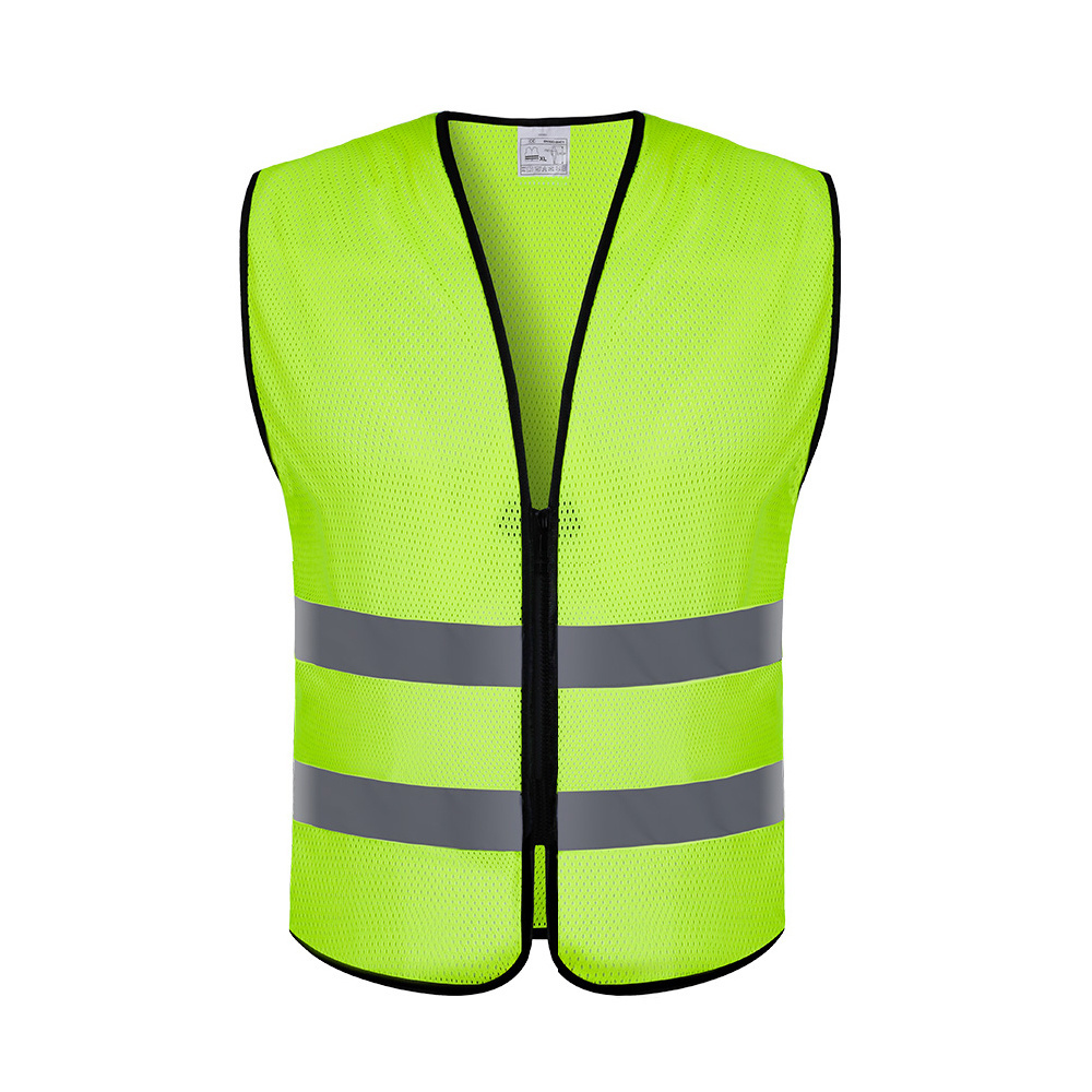 high quality custom printed orange safety vest for women