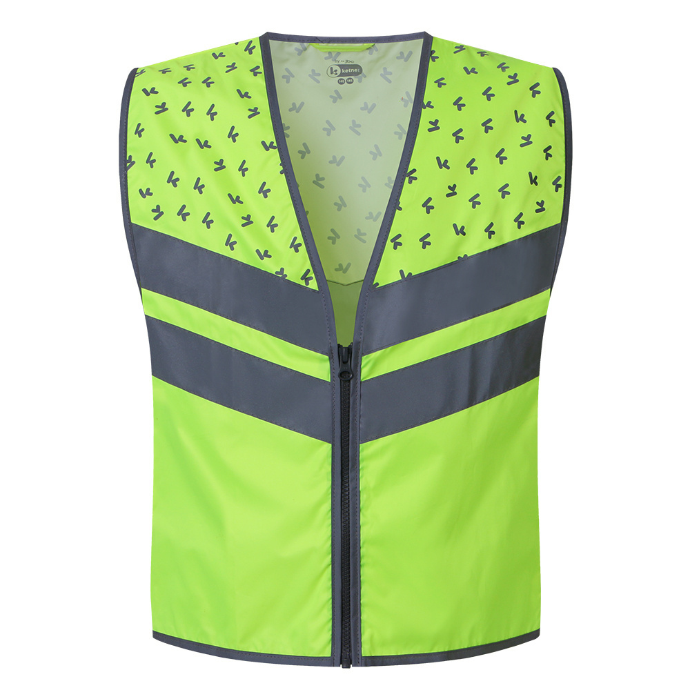 fashion design children's bicycle reflective  breathable waistcoat vest