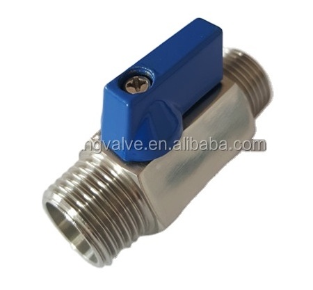 1/8,1/4 ,3/8 ,1/2,3/4,1 npt stainless mini ball valve for water air oil and gas