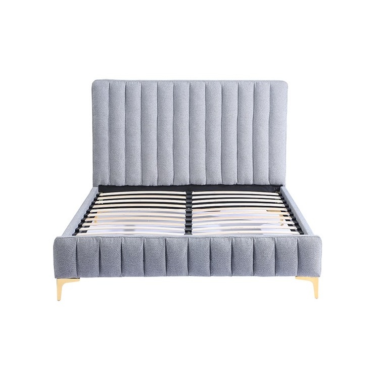 Free Sample Seater Queen Size Platform Wooden Furniture Single Piece Ottoman Modern With Two Double Bed