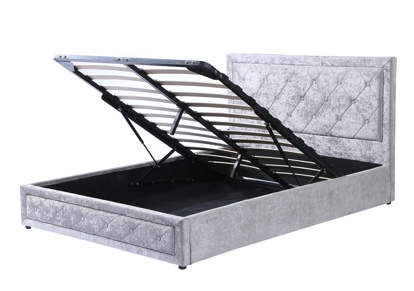 Modern style bed frame factory direct sales of high quality double single storage double bed