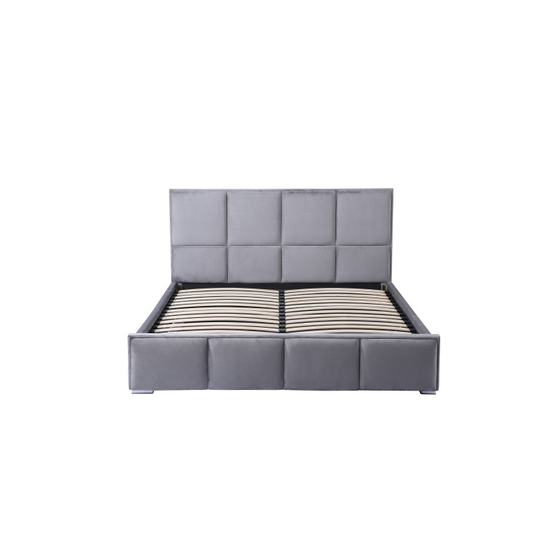 EUROPEAN bedroom furniture soft upholstered single double king size bed frame with ottoman storage bed frame leather fabric