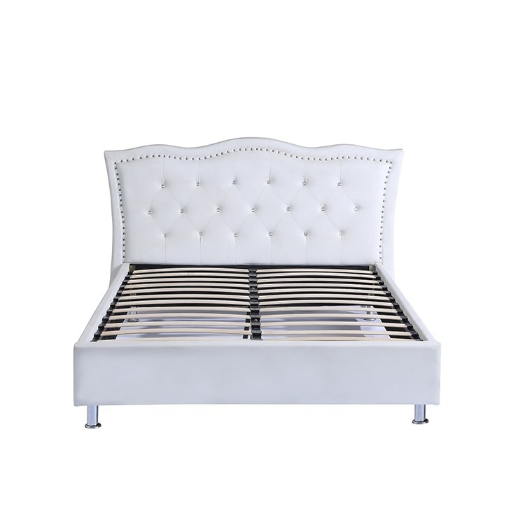 Free Sample Chinese Cheap Size Queen Set Furniture Bedroom Big 2 Room Wooden Royal Design Sale Second Hand Double Bed