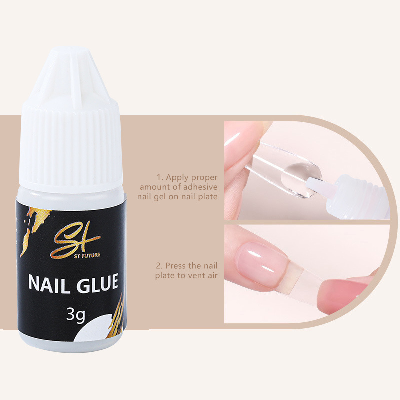 ST FUTURE 5 second waterproof false nail extension glue sticker rhinestone nail art glue for nail tip