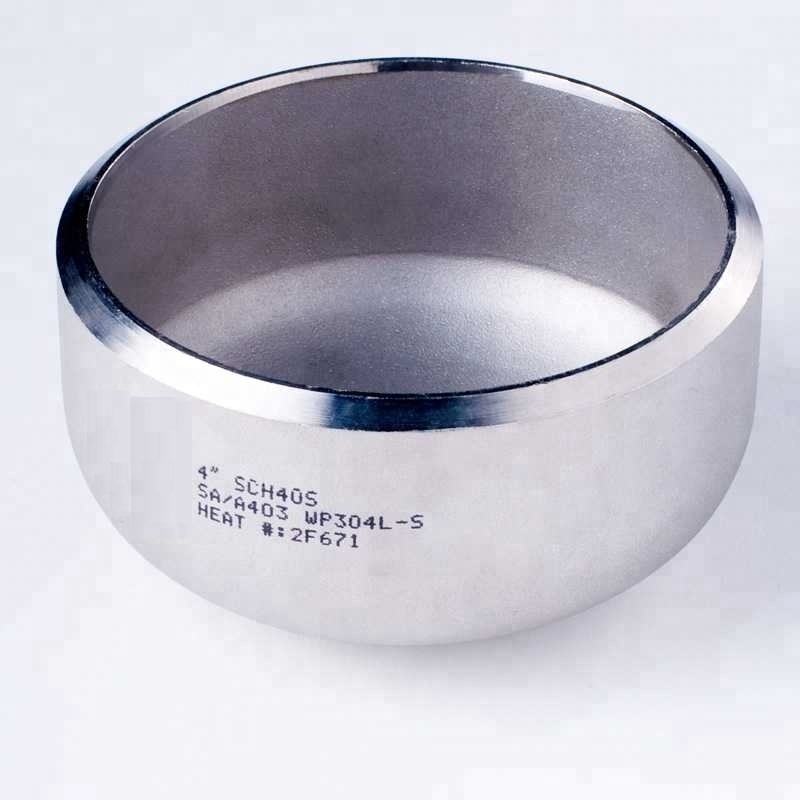 304 304L/316/316L stainless steel Polishing mirror dish end Pipe fitting Cap