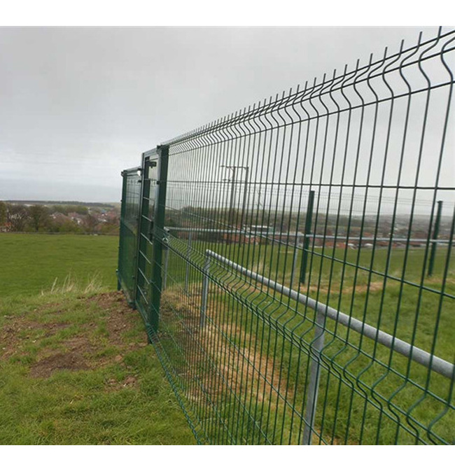 3d PVC V Triangle Bendin  orchard garden protective net, breeding isolation fence, iron wire fence net double-sided wire fence