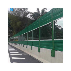 Sound barrier Soundproof Wall Aluminum and PC Board Material Noise Barrier Panel Highway Sounds Barrier Noise Fence