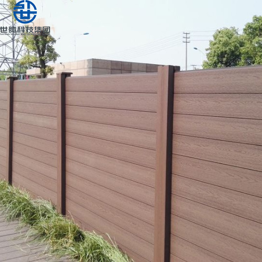 Fence customization Waterproof composite wood plastic modern wpc fence for garden balcony