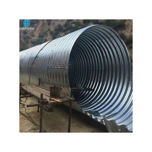 Corrugated Culvert 8 Foot Diameter Pipe Large Diameter Corrugated Metal Pipe Anti Corrosion Galvanized Corrugated Culvert Pipe