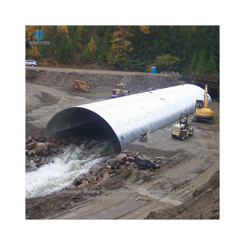 48 half round galvanized corrugated steel culvert pipe Culverts Tunnels for sale