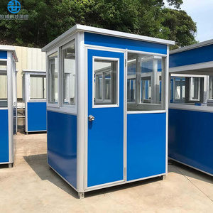 Sandwich Panel Portable Security Booth Color Custom Guard House Design Hot Sales Prefabricated Kiosk