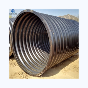 Easy assembly corrugated galvanized culvert pipe sanitary equipment accessories for sewage discharge half round culvert pipe