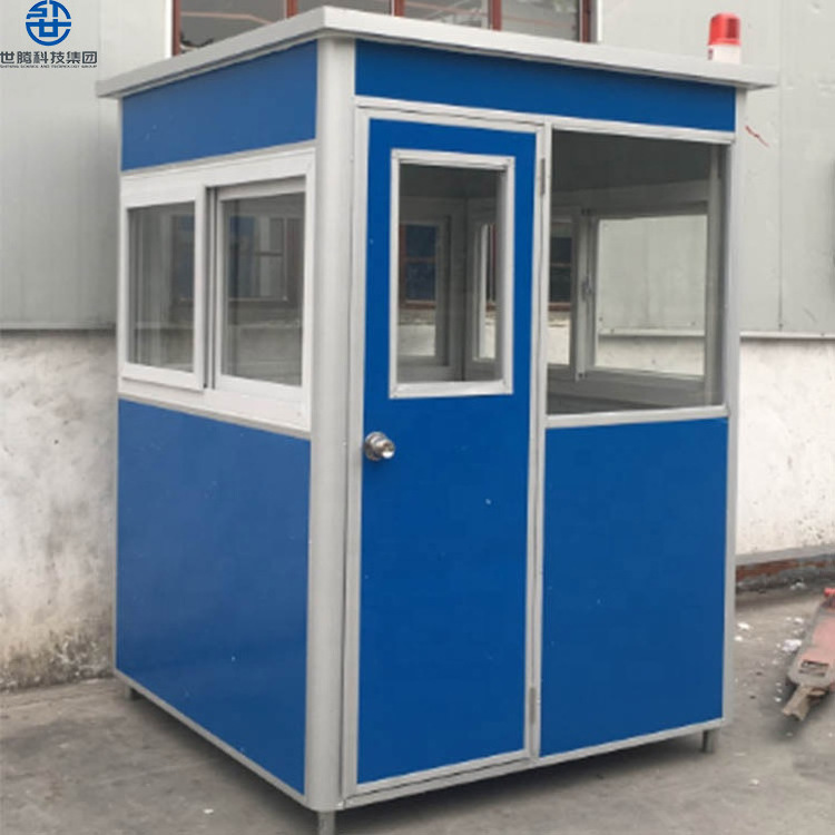 Sandwich Panel Portable Security Booth Color Custom Guard House Design Hot Sales Prefabricated Kiosk