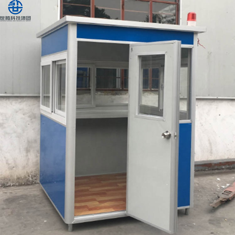 Sandwich Panel Portable Security Booth Color Custom Guard House Design Hot Sales Prefabricated Kiosk