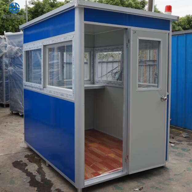 wholesale Easy fast installation modern customized outdoor portable booth security guard house Ticket Kiosk