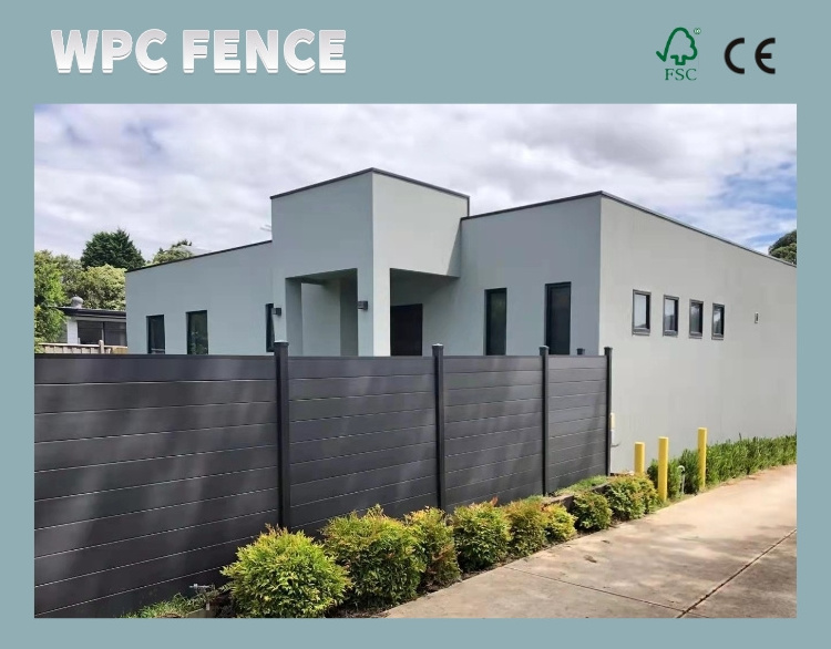 Wholesale waterproof wood plastic composite fencing OEM Garden Fence wpc composite fence panel