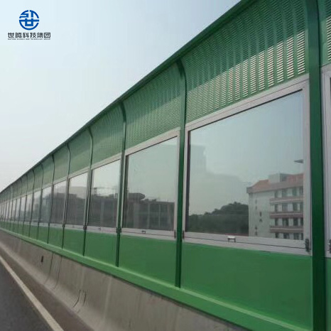 Sound barrier Soundproof Wall Aluminum and PC Board Material Noise Barrier Panel Highway Sounds Barrier Noise Fence