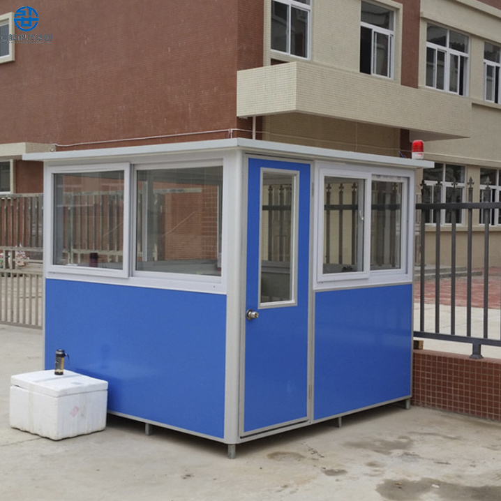 wholesale Easy fast installation modern customized outdoor portable booth security guard house Ticket Kiosk