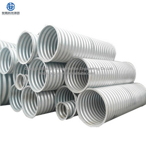 Engineering Use Driveway Culvert Pipe Q235 Material Corrugated Culvert Pipe Metal Corrugated Pipe Culvert Custom