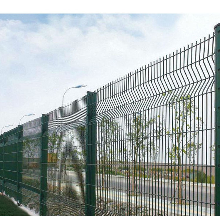 3d PVC V Triangle Bendin  orchard garden protective net, breeding isolation fence, iron wire fence net double-sided wire fence